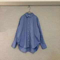✿IENA✿イエナ レギュラーカラーシャツ コットン 日本製 ブルーのサムネイル