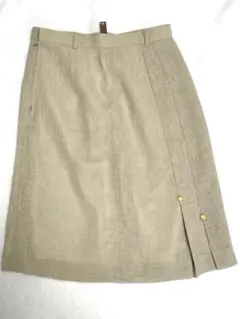 1月末で処分/プリーツスカート　ベージュ　美品