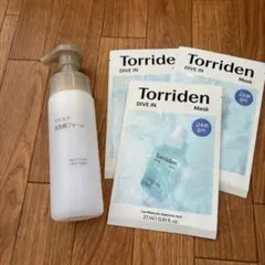 無印　洗顔　Torriden マイルドフォーム　シートマスク