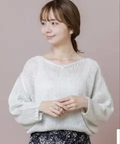 milky mohair touch knit ～ミルキーモヘアタッチニットのサムネイル