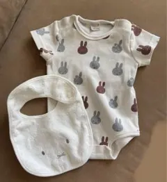 ミッフィー 半袖ロンパース・スタイセット プティマイン petit main