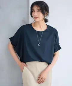 anyFAM エニィファム ゆるシルエットドルマンプルオーバー ネイビーのサムネイル