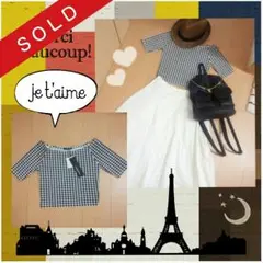 売り切れ♡ayaya様専用♡オフショルミニ丈トップス♡