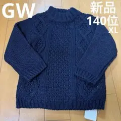 global work ネイビー セーター XL