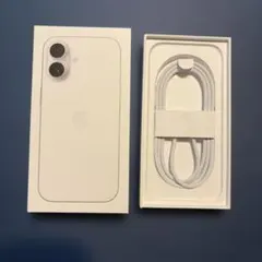 Apple iPhone 17. ホワイト　空箱 ケーブル付き