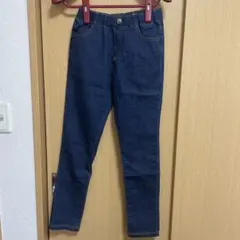 ダークブルーロングパンツ ウエストゴム