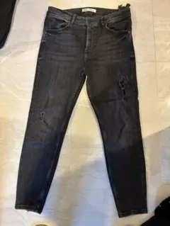ZARA ダークグレー スキニーデニム 31