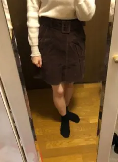 マジェスティックレゴン　コーデュロイスカート(blown)