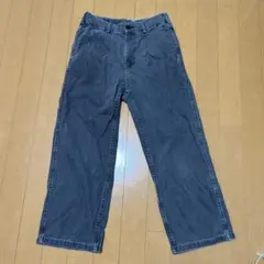 GU ジーユー【S】デニムバギースラックス グレー