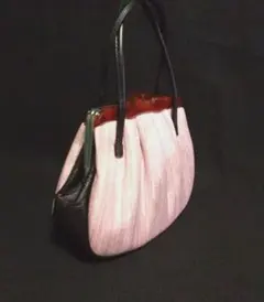 和装バッグ　薄ピンク　マチあり