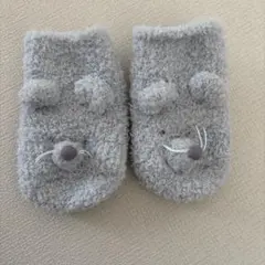ジェラートピケ　ベビーソックス　ネズミ