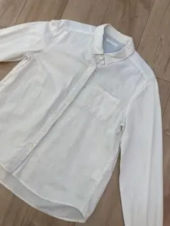 studio CLIP シンプルコットンシャツ　M ゆったりシルエット