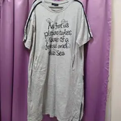 drug store's 半袖 Tシャツ ロング丈 グレー③サイズ☆週末セール