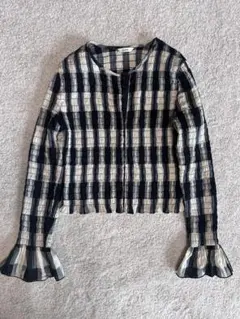 CLANE SHIRRING DESIGN BLOUSE 2 クラネ