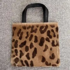 【週末割引】レア！LOEWE ヒョウ柄 ハンドバッグ 本革