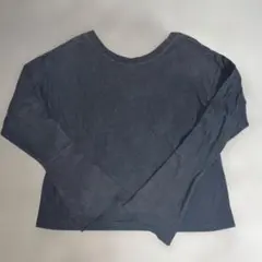 BEAUTY&YOUTH ダークグレー 長袖Tシャツ サイズ6フレア袖背中開き