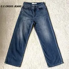 美品　C.C.CROSS JEANS デニムパンツ 24 S セミワイドのサムネイル