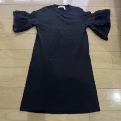 SeeByChloe✨レディース ワンピース S ブラック 袖フリルのサムネイル