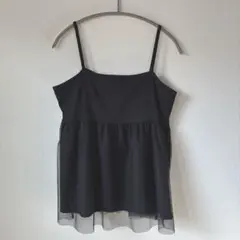 HK WORKS LONDON ブラック チュールキャミソール Ｍのサムネイル