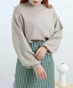 モックネック ニット