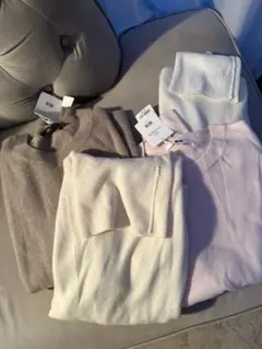 UNIQLO 4点セット　カシミアニット　リブニット