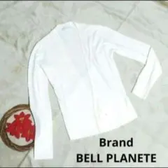 ELLE PLANETE ホワイト カーディガン 長袖 Sのサムネイル
