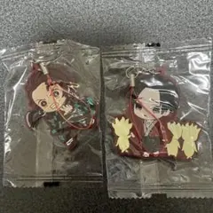 鬼滅の刃 ラバーマスコット ストラップ キーホルダー 炭治郎/病弱の男と光る小人