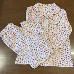 長袖パジャマ サイズ140　さくらんぼ柄　コットン100%