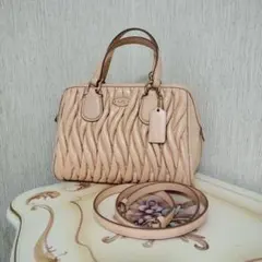 未使用コーチ2WAYミニノリータ サッチェルギャザードマディソンギャザーバッグ