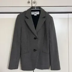 NATURAL BEAUTY BASICテーラードジャケットM黒✖️茶　肩パッド