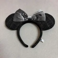 ミッキーマウス耳付きカチューシャ 黒