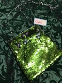Grace Eastan スパンコールポシェット　グリーン