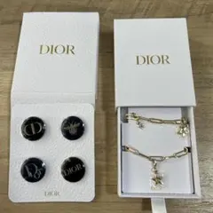Dior ロゴ入りピンとチャームセット