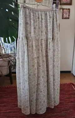 はくちゃん様　ビアズリー★花柄シフォンワイドパンツ F