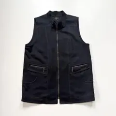 Leilian レリアン ダブルジップ ベスト ブラック 大きいサイズ ブラック