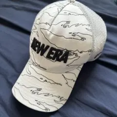 「NEW ERA メッシュゴルフキャップ ホワイト カモ柄 立体ロゴ」のサムネイル