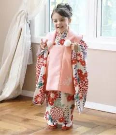 キャサリンコテージ　着物　被布　襦袢3点セット　３歳　七五三