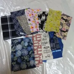 生地セット まとめ売り　はぎれ　ねこ　くま　キルトゲイト