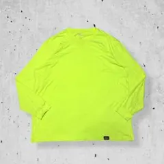 ディッキーズロンT 長袖カットソー蛍光イエローオーバーサイズビンテージ古着2XL