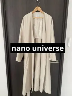 nano universe ベージュ　ロングコート　トレンチコート