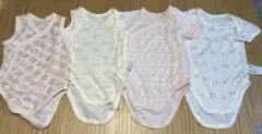 ユニクロ ボディスーツ 肌着　70サイズ　4枚セット　まとめ売り