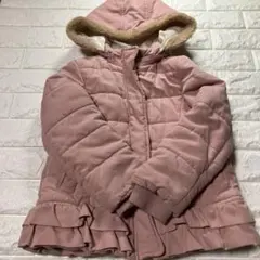 a.V.V ピンク ダウンコート フード付き