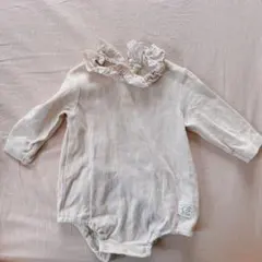 バースデイ　ロンパース　長袖　70 ベージュ　冬服　女の子