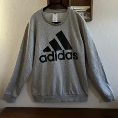 【adidas】 アディダス ビッグロゴプリント トレーナー スウェット(XL)のサムネイル
