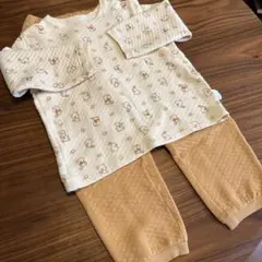 ウサギプリント キルトパジャマ 120cm