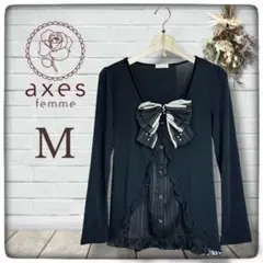 【希少】美品 axes femme ビッグリボン ブラウス　姫系　ロリータ