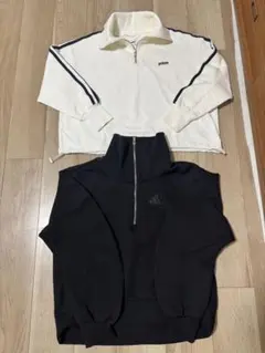 新品　フリークスストア　セット売り　ハーフジップスウェット　アディダス　プリンス