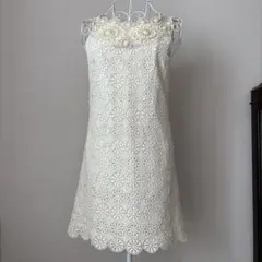 kosebulletノースリーブ チュニック 刺繍 ビジュー装飾 アイボリーのサムネイル