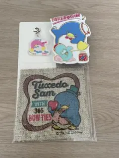 サンリオ　タキシードサム　アクリルチャーム　プラケース　コースター