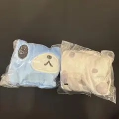 シュガーバニーズ　ふわふわ巾着　2 あおうさ　ぶちうさ　セット